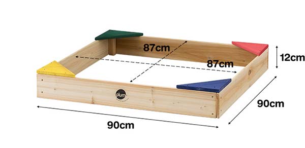 1年保証 砂場 砂遊び セット カバー シート 付き 木製砂場 90 X 90 X 12cm 蓋付き フタ 付き 砂場遊び 砂あそび すなば すな場 Diy 庭 家庭用 自宅 木製 柵 ボールプール 遊び場 外遊び 子供 キッズ 公園