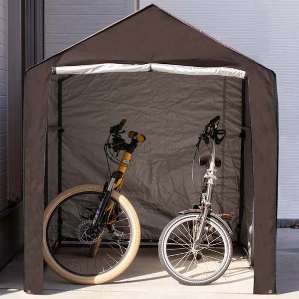 ファスナー開閉 スチール製 自転車 幅150cm 奥行195cm 高さ180cm 自転車収納 保管 収納 テント 組立て簡単 雨風 日差し ホコリから 自転車バイクを守る 屋根 屋外物置 駐輪場 自転車 バイク 屋根 Diy 1年保証 自転車置き場 2台 3台 幅150 195cm ワイド サイクル
