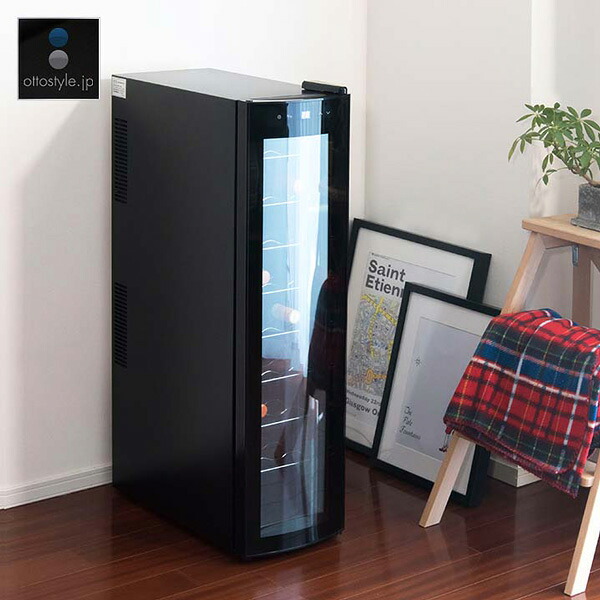 楽天市場】幅15cmスリムコンパクトワインセラートリプルガラスワイン