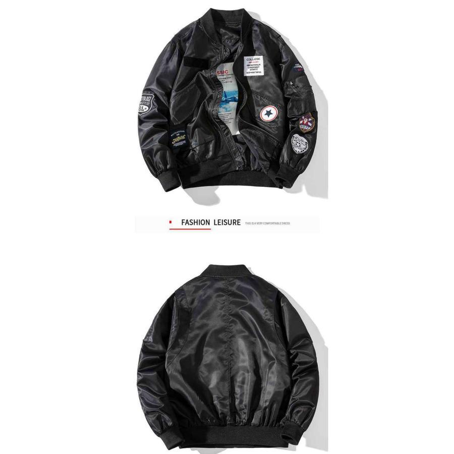 【百貨店SALE】スカジャン MA1 メンズ 航空上衣 長袖 上衣 黒 馬鹿でかい大いさ ともし火上衣 中綿上衣 今めかしい 20代 30代 40代