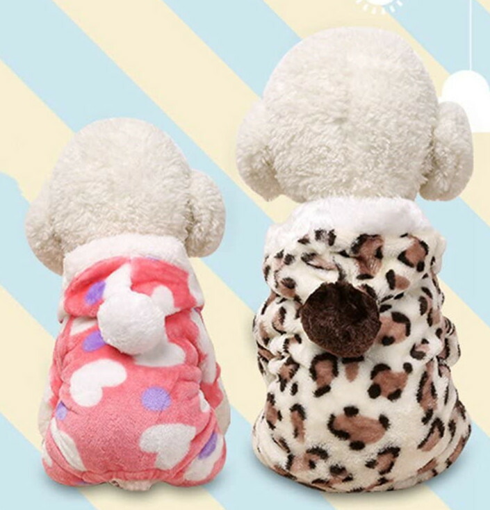 ペット服 犬用 猫用 小型犬 中型犬 大型犬 パジャマ ロンパース オシャレ アメカジ風 フード付き ワンちゃん 猫ちゃん カワイイ シャツ ドッグウェア 洋服 着物 コスプレ ペット用品 ヒョウ柄 Educaps Com Br