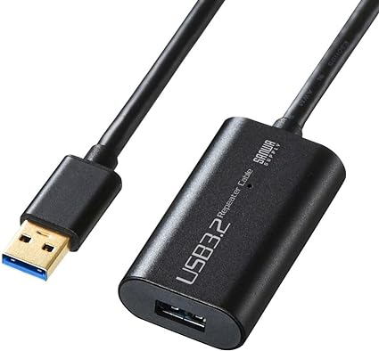 サンワサプライ 10m押しひろげるUSB3.0アクティブリピーターケーブル USB3.1 Gen1相応う KB-USB-R310 パソコン・周辺機器-PCアクセサリー