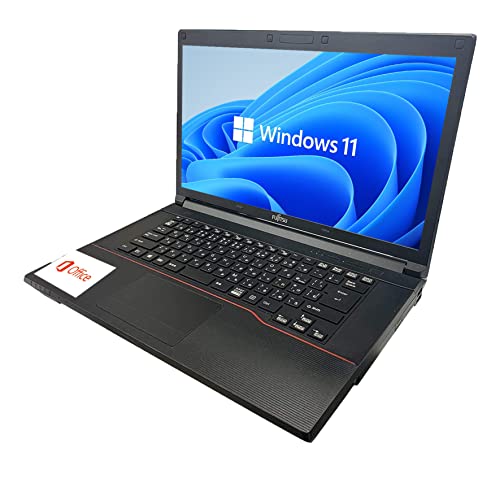 整備済み品 富士通 ノートPC PCステージ 無線マウス付属 A553/Office 2019/Win 11 Pro/15.6型/WIFI/Bluetooth/Celeron 1000M/メモリー4GB/SSD256GB|ハッピーアンドハッピー
