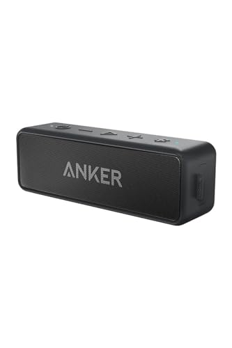 Anker Soundcore 2 (USB Type-C充電 12W Bluetooth 5 スピーカー 24時間連続再生) 完全ワイヤレスステレオ対応/強化された低音 / IPX7防水規格 / デュアルドライバー/マイク内蔵 (ブラック)
