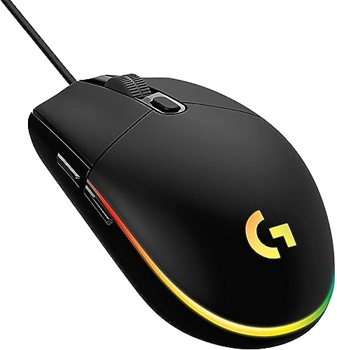 Logitech G ゲーミングマウス 有線 G102 LIGHTSYNC RGB 6個プログラムボタン 85g軽量 G102-BK Logitech G102 IC PRODIGY 後継機 海外モデル