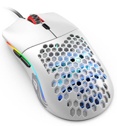 Glorious グロリアス モデルo ゲーミングマウス 白 有線 マウス 軽量 ゲーム用 RGB 6個プログラムボタン USB 白 マウス 国内正規品 (58g)