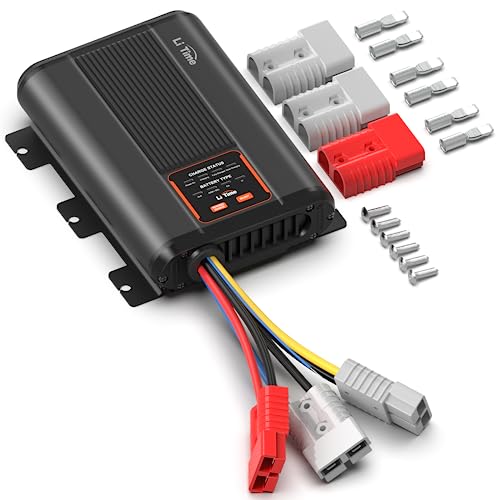 LiTime 12V 40A DC-DCバッテリーチャージャー 走行充電器 12Vのリン酸鉄イオン、鉛蓄電池、SLA、ゲル、AGM、カルシウムバッテリーに対応 キャンピングカー、ボート、ヨットなど幅広い用途の3ステージ充電器｜ハッピーアンドハッピー