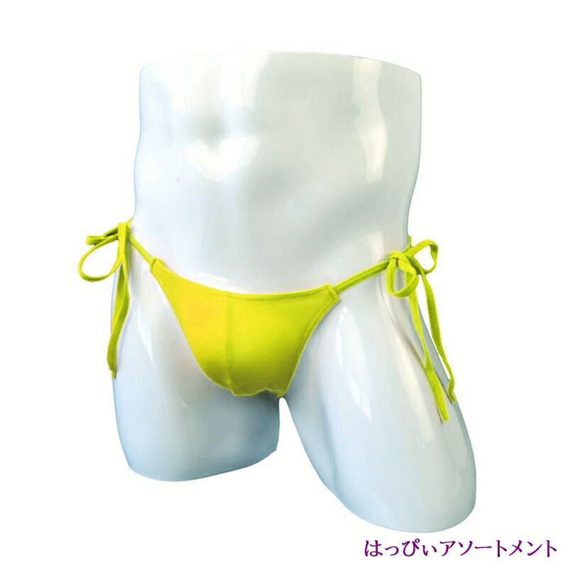 メンズインナー下着ひもパン紐パンツショーツ男性用ステテコナイトウエアユニセックスメンズインナーセクシーユニセックス女装女装男子4カラーブラックホワイトレッドグリーン黒白赤緑エロ