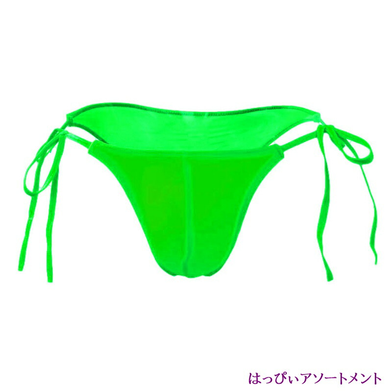 メンズインナー下着ひもパン紐パンツショーツ男性用ステテコナイトウエアユニセックスメンズインナーセクシーユニセックス女装女装男子4カラーブラックホワイトレッドグリーン黒白赤緑エロ