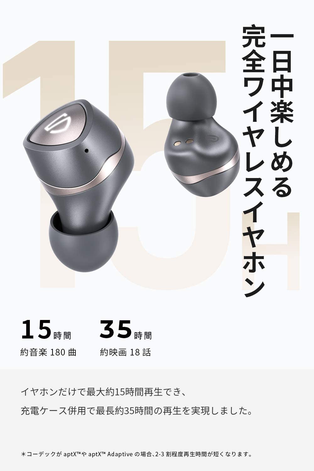 楽天市場 ワイヤレスイヤホン Soundpeats Sonic Aptx Adaptiveコーデック 長時間 15時間連続再生 マイク 音声 通話 オンライン 会議 無線 Qcc3040チップ Bluetooth 5 2 Mirroring対応 Ipx5防水 Type C充電 Cvc ノイズキャンセリンク サウンドピーツ ブルートゥース