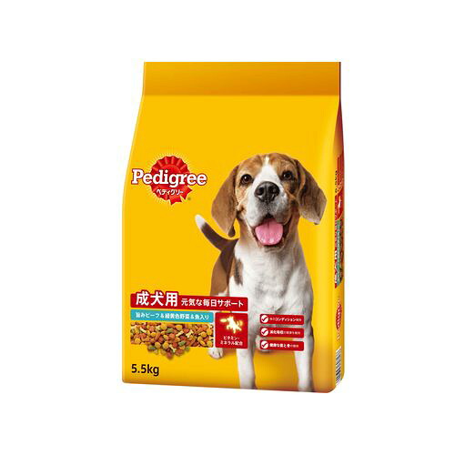 【ハッピーベル】ペディグリー　成犬用　旨みビーフ＆緑黄色野菜＆魚入り【賞味期限 20270320】