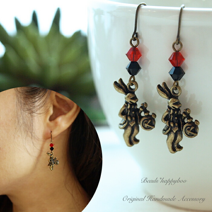 楽天市場】不思議の国のアリス 当店オリジナル ピアス アクリルピアス