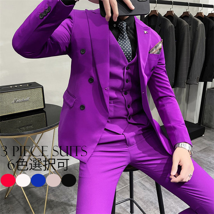 楽天市場】ダブルスーツ メンズ スーツ タキシード 6色選択可 おしゃれ