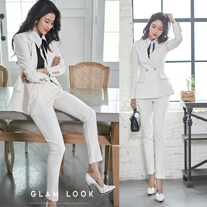 楽天市場】セットアップ パンツスーツ おしゃれ レディース 上品