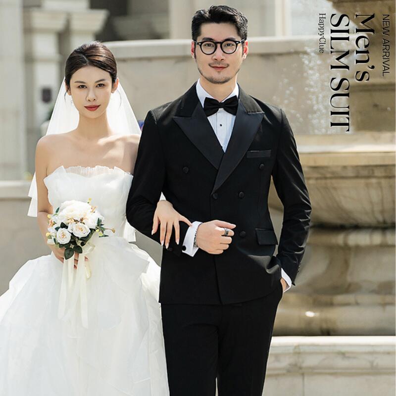 ダブルスーツ タキシード 紳士服 スリーピース メンズスーツ 結婚式 礼服 フォーマルスーツ 黒 メンズ 細身 オールシーズン ビジネススーツ オフィス 通勤 カジュアル お呼ばれ お呼ばれ パーティー 撮影 結婚式スーツ 二次会 30代40代50代 大きいサイズ イベント ブラック