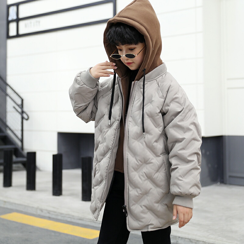 キッズ アウター 男の子 子供コート 無地 ジュニア服 170cm 120 130