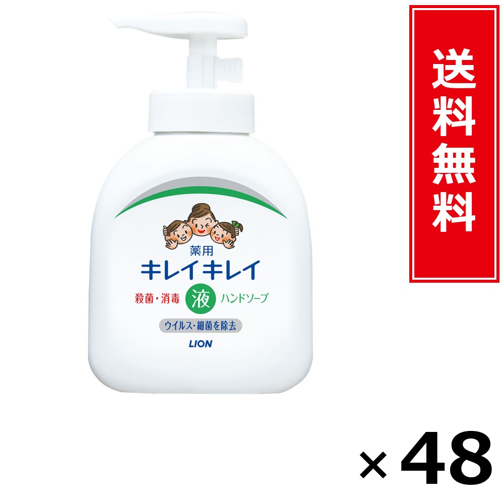 キレイキレイ薬用流動体お手て石けん × 48個書き割り LION 貨物輸送無料／尖んがり5倍 pt5倍 キレイキレイ薬用流動体お手て石けん LION 百獣の王 貨物輸送無料 通信販売 まとめ買い 容れもの買いとり 御勤め用 店卸し資産 買い置き 日装置 やって行く装置 お取り寄せ せっ生装置 日毎夜毎使う 身寄り用 実装置