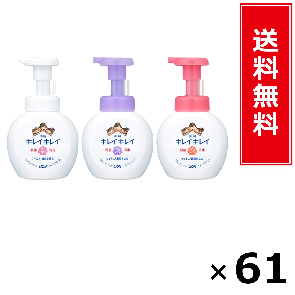 キレイキレイ 泡HS 詰替大型 フローラル 450ml × 61個書き割り LION 貨物輸送無料／尖んがり10倍 pt10倍 キレイキレイ 泡HS 詰替大型 フローラル 450ml LION 百獣の王 貨物輸送無料 通信販売 まとめ買い 容れもの買いつけ お役目用 棚卸し資産 買い置き 日装置 遣って行く装置 お取り寄せ せっ生装置 日毎夜毎使