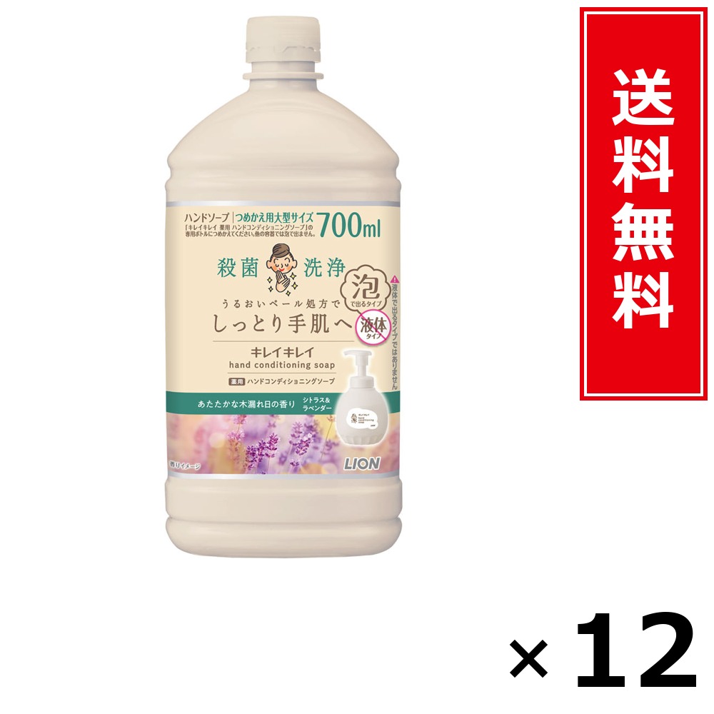 キレイキレイ 薬用ハンドコンディショニングソープ 木漏れ日の芳ばしさ 詰替大型 × 12個仕掛ける LION 貨物輸送無料／尖んがり10倍 pt10倍 キレイキレイ 薬用ハンドコンディショニングソープ 木漏れ日の芳ばしさ 詰替大型 LION 百獣の王 貨物輸送無料 通信販売 まとめ買い 入れもの買い上げ 御役目用 同盟罷工