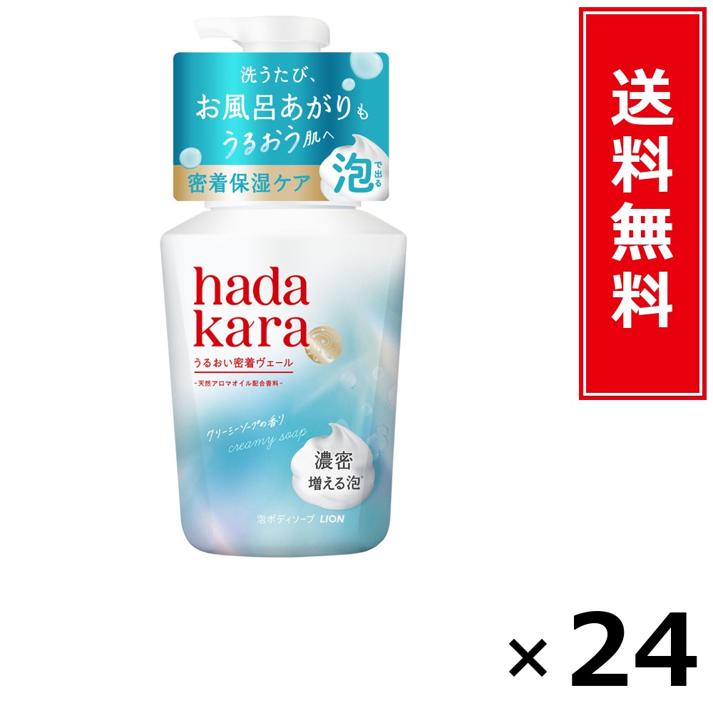 hadakara モイストボディケアソープ 泡手合い クリーミーソープの芳ばしさ 540ml × 24個書き割り LION 貨物輸送無料／尖んがり5倍 pt5倍 hadakara モイストボディケアソープ 泡手合い クリーミーソープの芳ばしさ 540ml LION 百獣の王 貨物輸送無料 通信販売 まとめ買い 容れもの買いとり 御勤め用 ストッ
