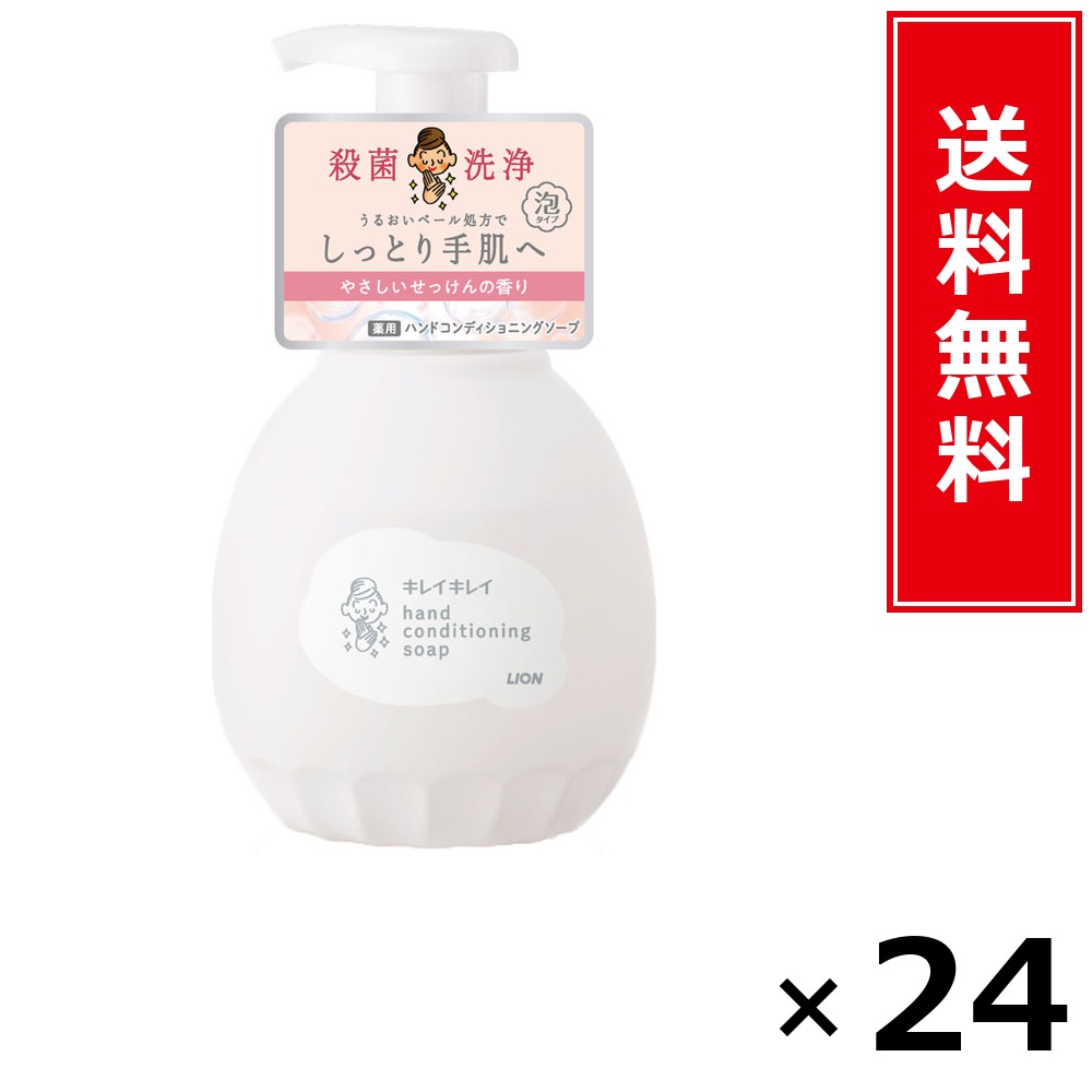 キレイキレイ 薬用ハンドコンディショニングソープ 本体 × 24個書き割り LION 貨物輸送無料／尖んがり10倍 pt10倍 キレイキレイ 薬用ハンドコンディショニングソープ 本体 LION 百獣の王 貨物輸送無料 通信販売 まとめ買い 容れもの買いとり 御勤め用 店卸し資産 買い置き 日装置 やって行く装置 お取り寄