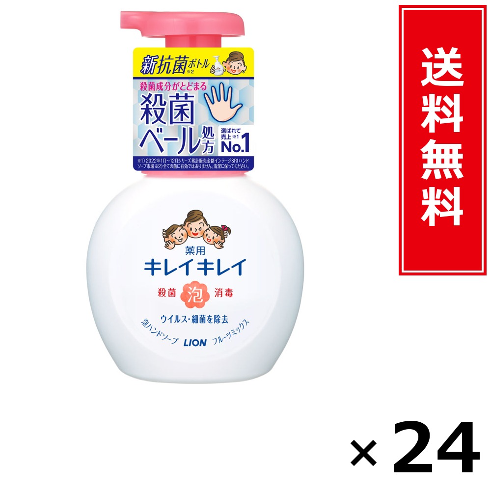 キレイキレイ 泡HS 本体 フルーツ 250ml × 24個仕掛ける LION 貨物輸送無料／尖んがり10倍 pt10倍 キレイキレイ 泡HS 本体 フルーツ 250ml LION 百獣の王 貨物輸送無料 通信販売 まとめ買い 入れもの買い取り お役目用 買い溜める 買い置き 日設備 生きて行く設備 お取り寄せ せっ生設備 日毎夜毎使う 身寄り用 実