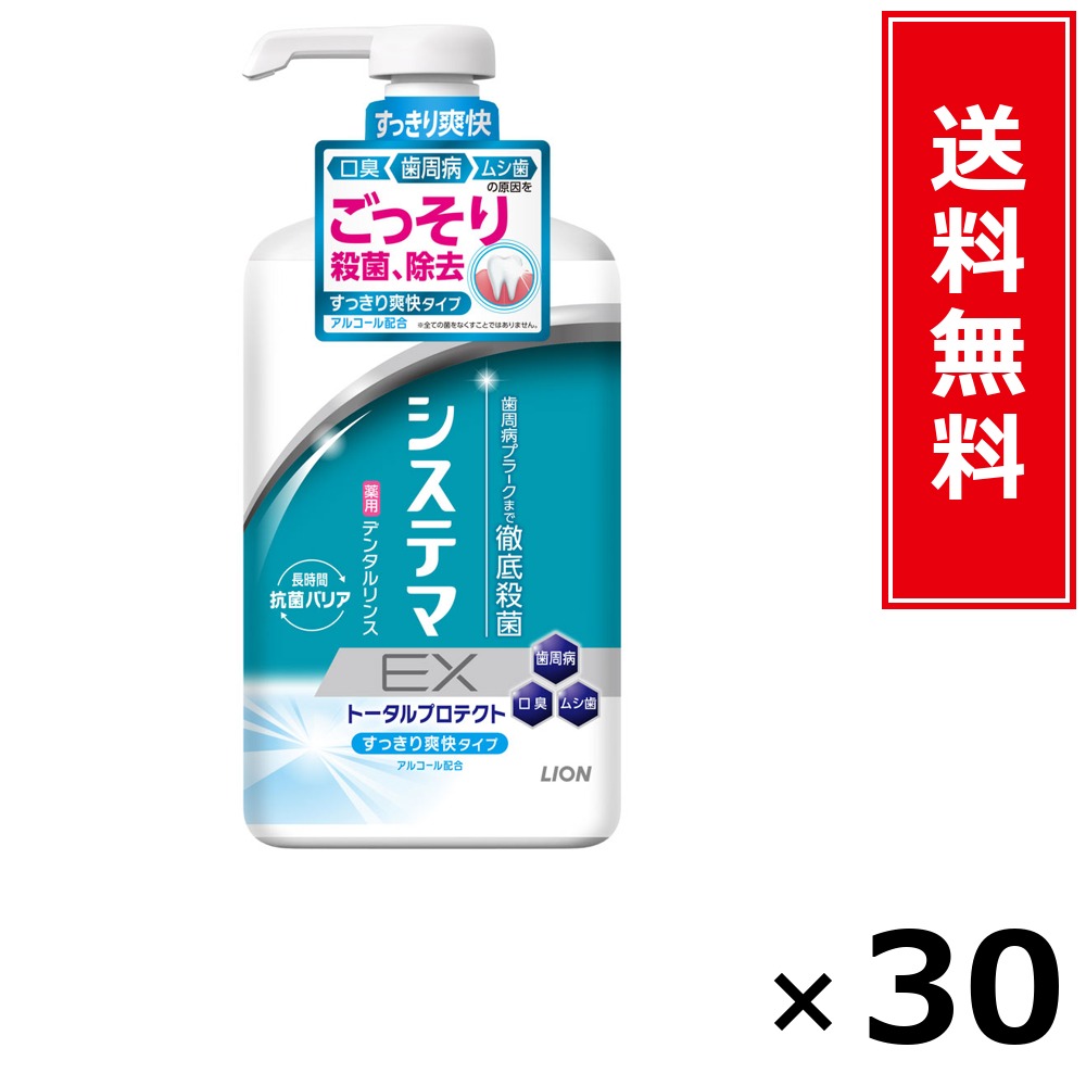 システマEX洗滌 気狂い水手合い 900ml × 30個仕掛ける LION 貨物輸送無料／尖んがり10倍 pt10倍 システマEX洗滌 気狂い水手合い 900ml LION 百獣の王 貨物輸送無料 通信販売 まとめ買い 入れもの買い上げ 御役目用 買い溜める 買い置き 日備品 生きて行く備品 お取り寄せ オーラルケア デンタルケ