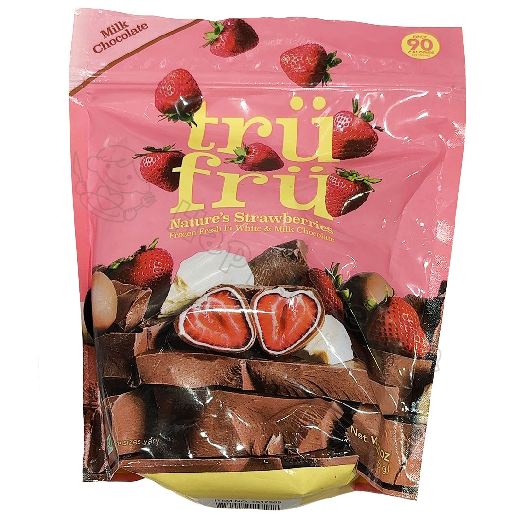 【楽天市場】トゥルーフルー ネイチャーズ ストロベリー イン ホワイト＆ミルクチョコ 567g Tru Fru Choc Covered