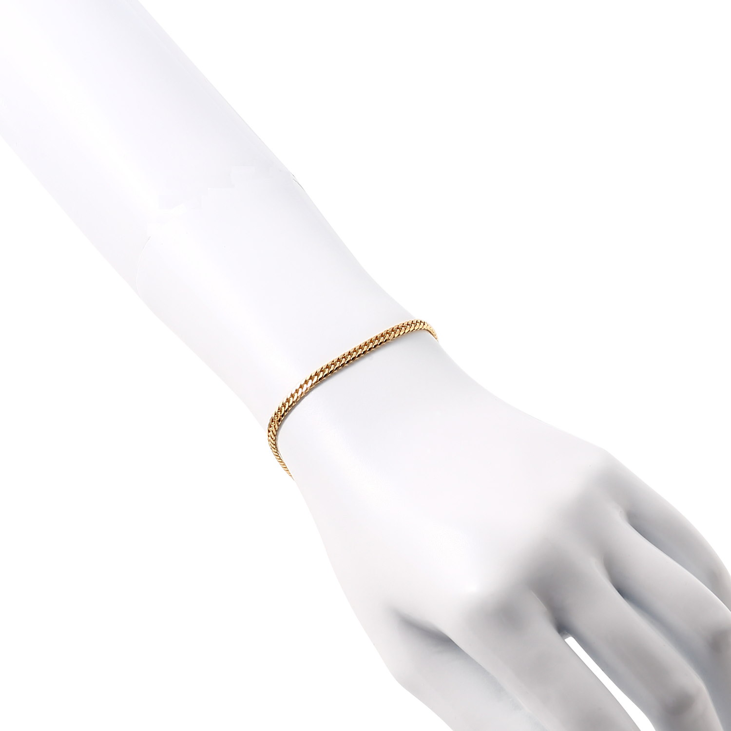 18金 喜平 ブレスレット 16面 アクセサリー 18cm チェーン 造幣局検定 ...