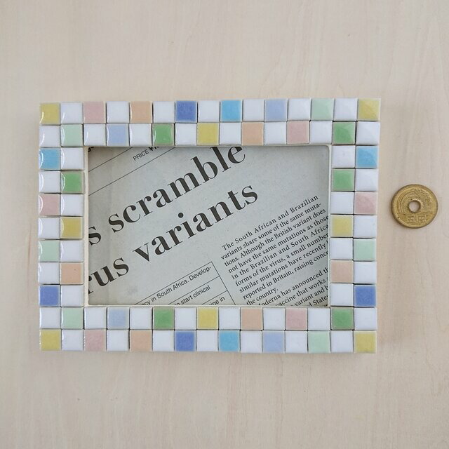 楽天市場 フォトフレーム タイル 写真立て フォトスタンド ハッピーグッツショップ