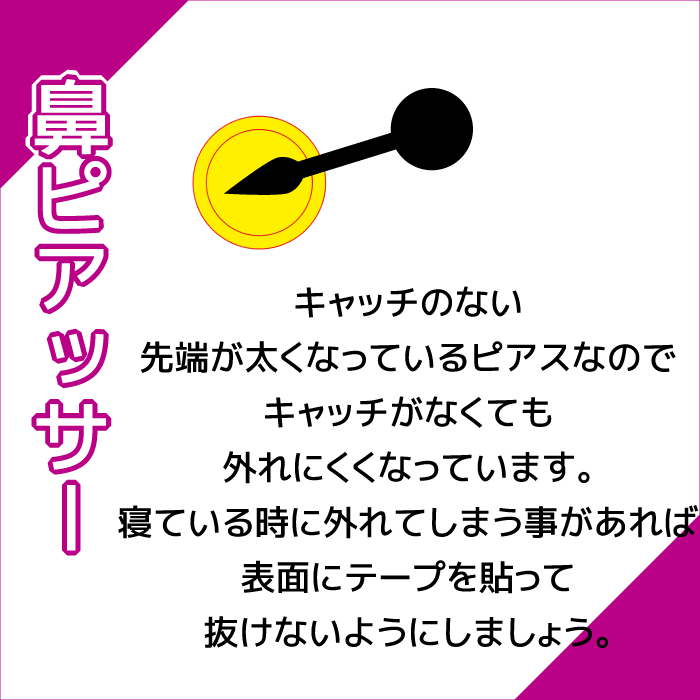 楽天市場 ピアッサー 鼻 ピアス 穴開け 18g 純チタン ボディピアス セイフティピアッサー 18ゲージ 送料無料 ハッピーグッツショップ