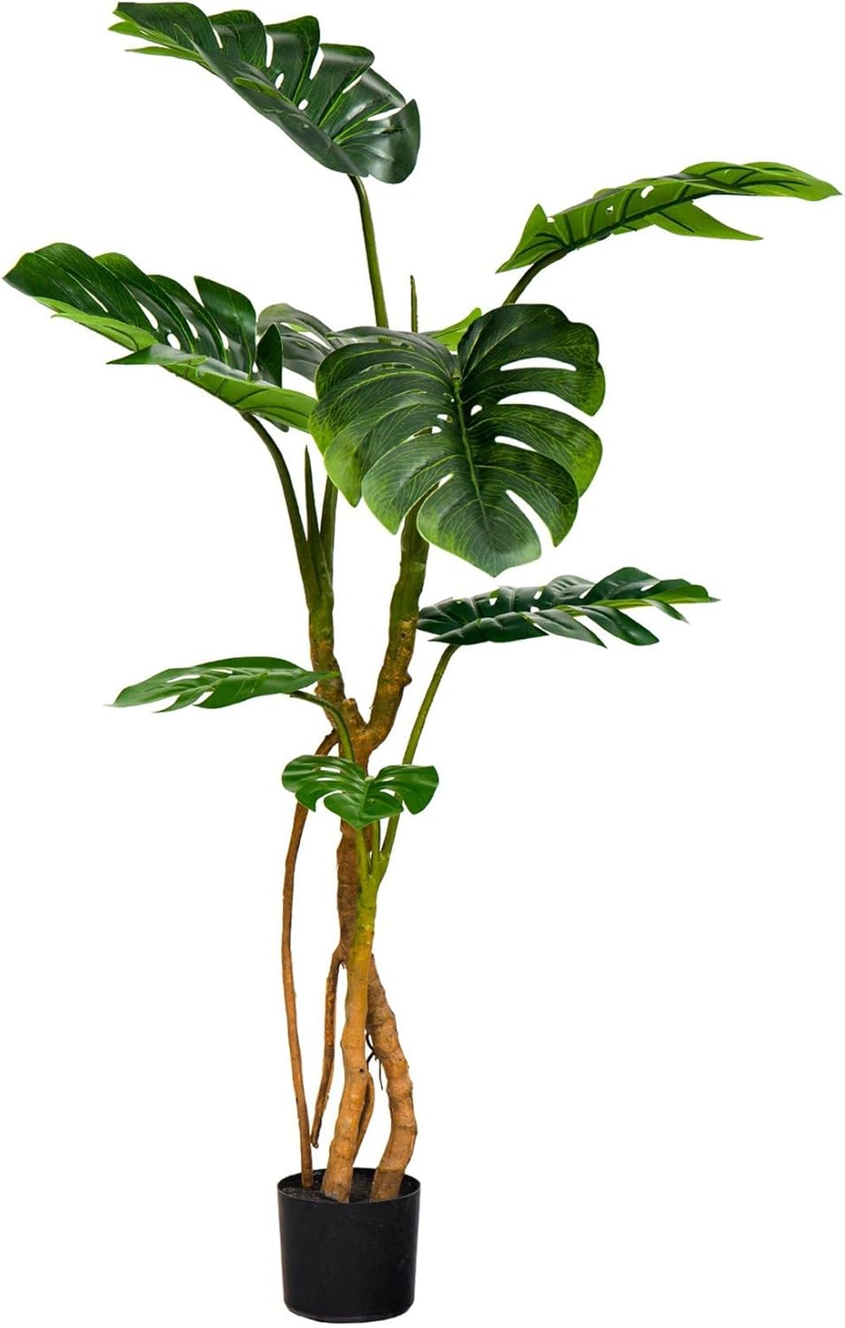大型観葉植物 モンステラ 160cm 亀背竹 フェイク フェイクグリーン フェイクツリー 人工観葉植物 大型観葉植物 水やり不要のホーム 害虫が発生しない 簡単保? お手入れ簡単 フェイク葉 鉢植え