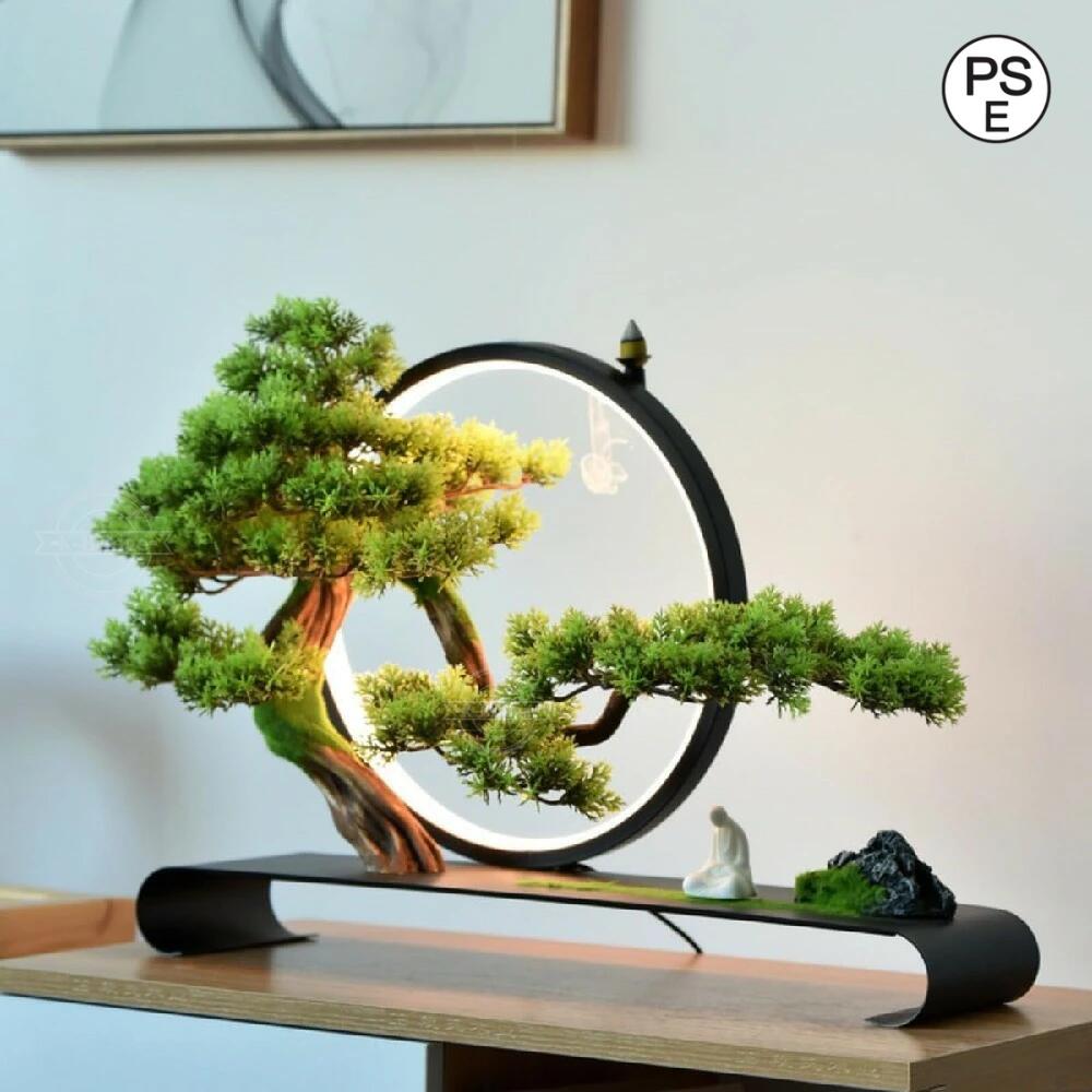 クリスマスの装飾人工植物、人工植物の装飾歓迎松人工植物ミニ人工盆栽杉ポット植物ホームオフィスの装飾、デスクトップディスプレイ用の装飾品 装飾装飾品人工植栽 人工鉢植え偽物植物 装飾的なプランター|ハッピーホームストア