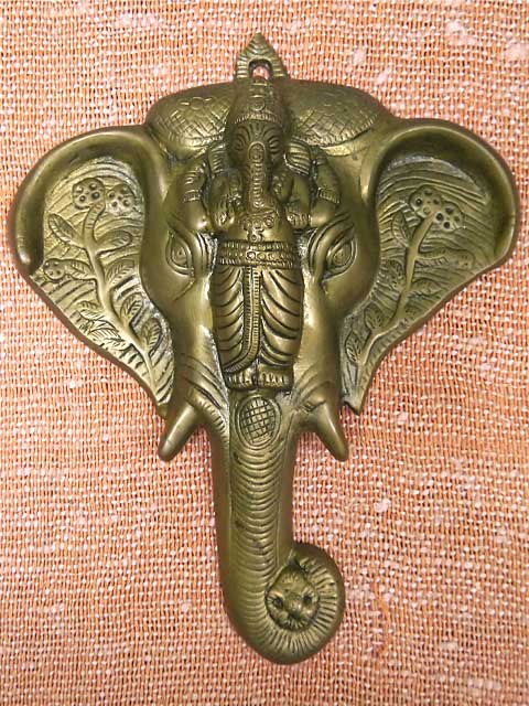ヴィンテージ銅の象壁掛け
