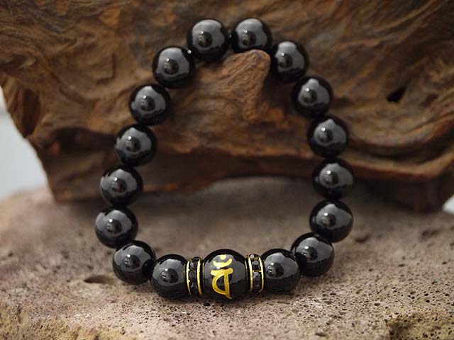 楽天市場】梵字金彫オニキス12mm 1粒売り 12支とその生まれ年の