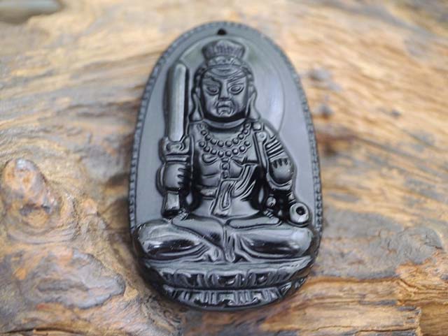 黒曜石　こくよう石(オブシディアン)原石　置き物 隠岐の島産黒曜石 無加工原石 木製台付き 】 原石 隠岐黒曜石 おき