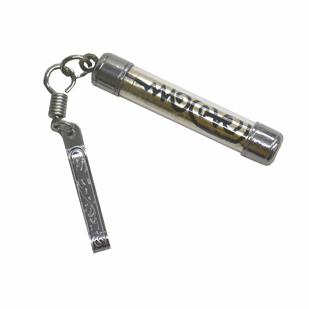 中古 タイ ワット トライミットで購入のお守り タックル お守りカプセル太め ブルー1点物 金運 高僧の手書き文字入り祈祷済 タイのお守り エスニック アジアン雑貨 ポスト投函配送選択可能です Fucoa Cl