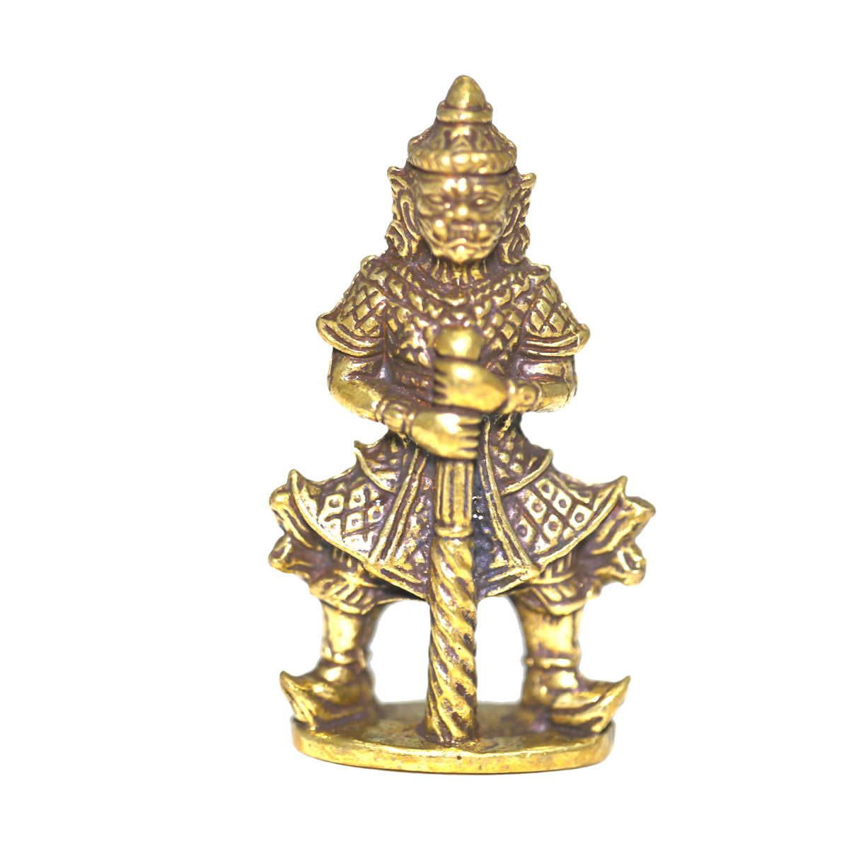 楽天市場】真鍮製の小さな置物 タイの福を招くお守り「行者