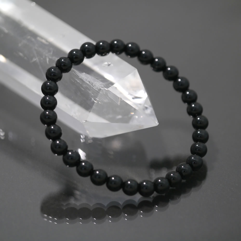 黒水晶 モリオンブレスレット 6mm珠 内径18cm 鑑別書付き Amazon | 【hinryo】 モリオン 黒水晶 ブレスレット 内径選択