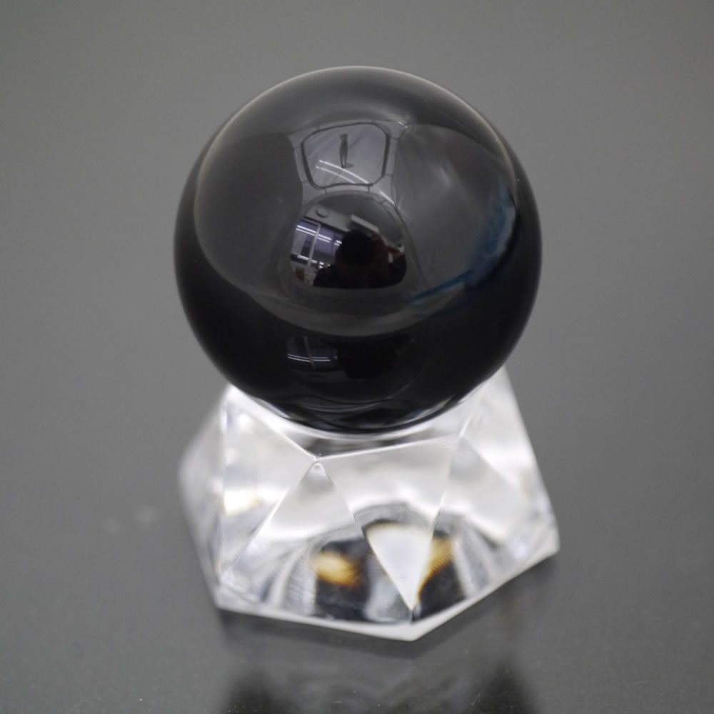 楽天市場】モリオン(黒水晶) 丸玉 台座付き 直径 約30mm〜34mm : SP