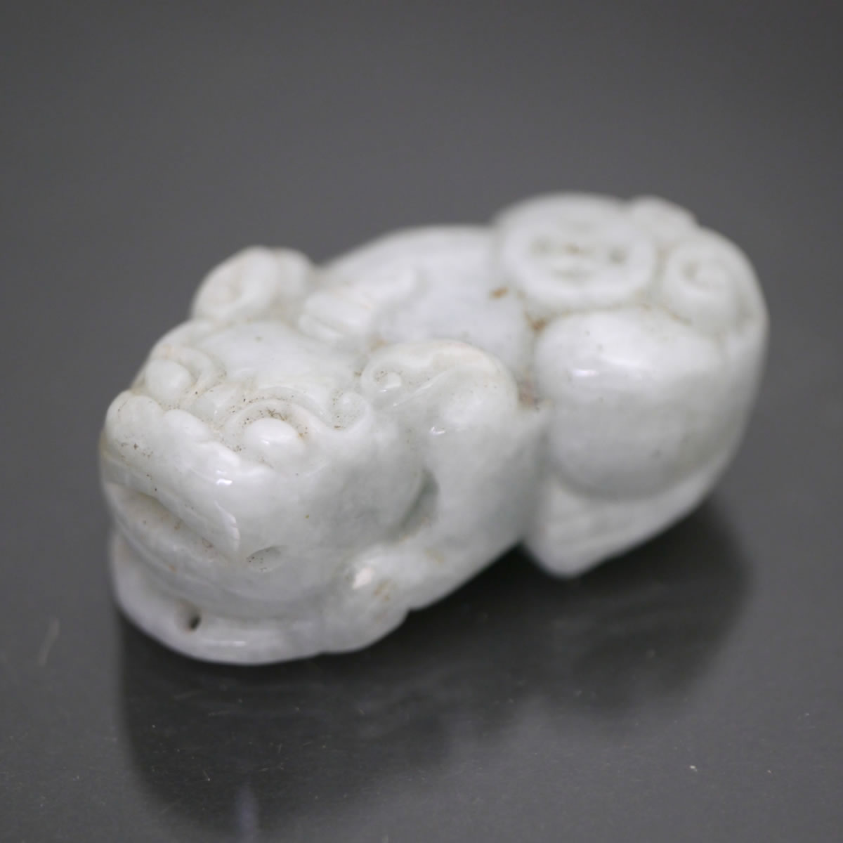 中国美術品・翡翠原石・観音盤龍・極細工3D浮彫・縁起・ペンダント・地上最強御守 中国美術品・翡翠原石・観音盤龍・極細工3D浮彫・縁起