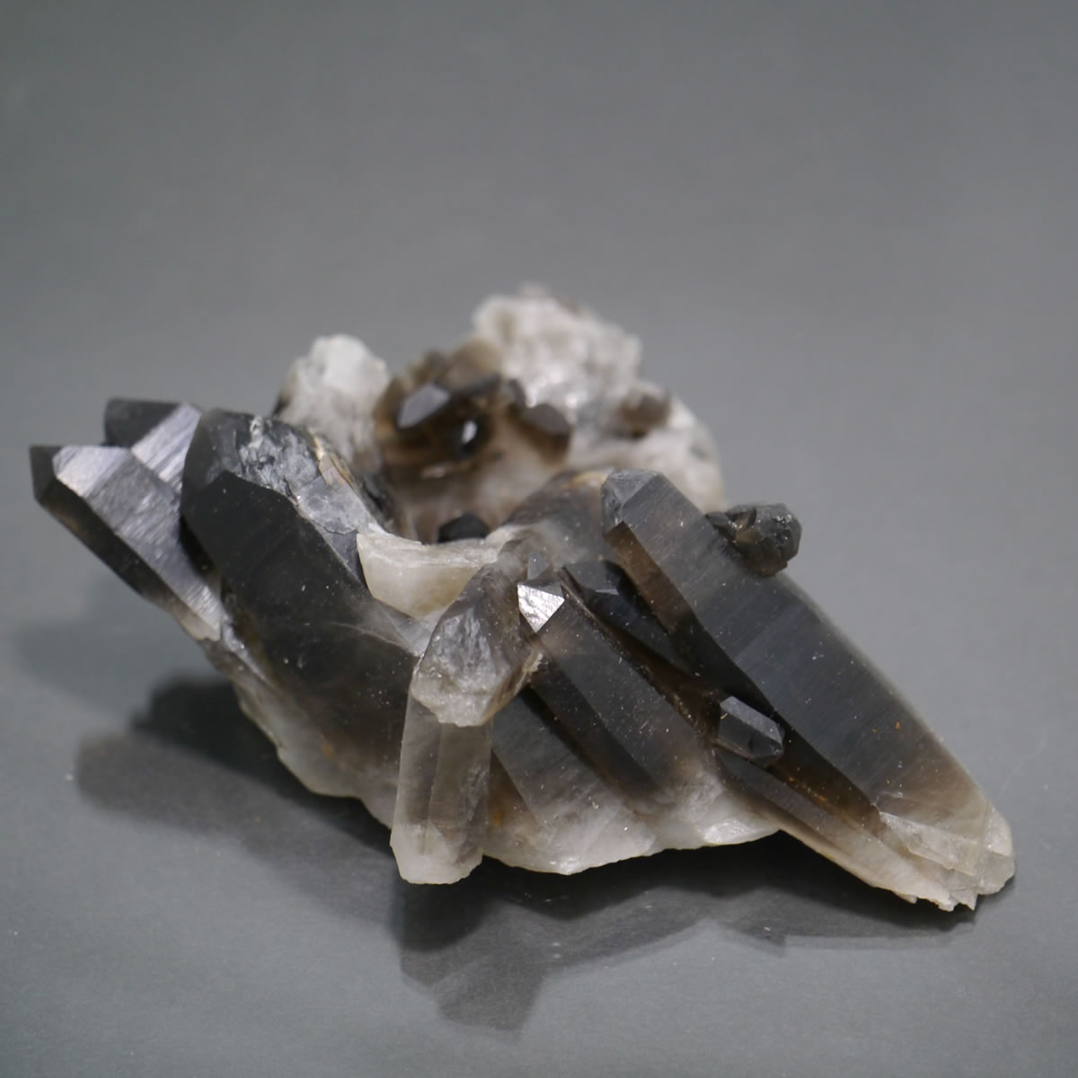 高品質 チベット産 モリオン 原石 クラスター 黒水晶 ケアンゴーム 261g 極上！最高品質チベット産モリオンクラスター【最高品質・光沢・超激