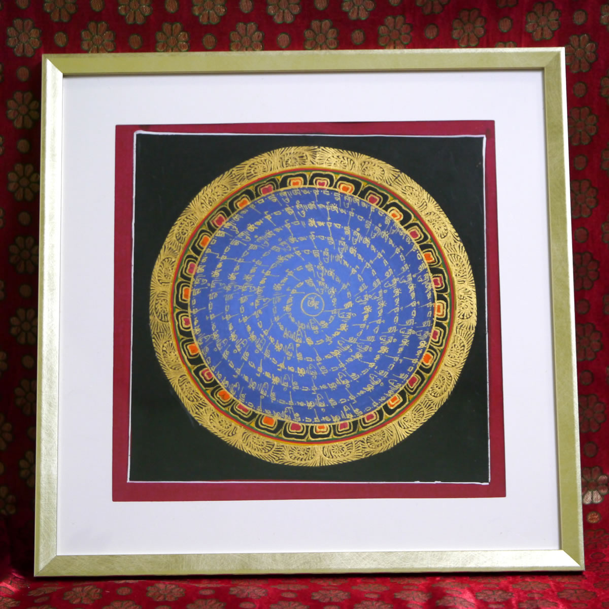 楽天市場】曼荼羅 マンダラ 額 63センチ×51センチ×5センチ タンカ 掛軸