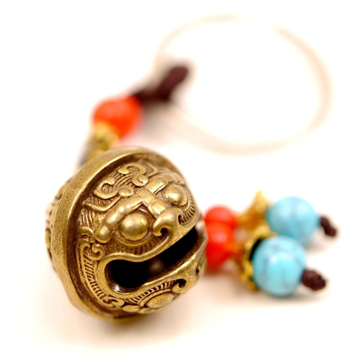 楽天市場】台湾製の古来より魔よけとして伝わる剣獅子の真鍮鈴