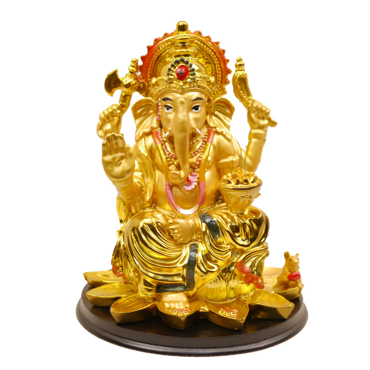 楽天市場】インドの神様ガネーシャの置物 カラフルバージョン49