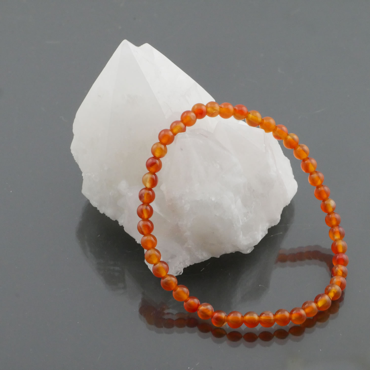 楽天市場】ミックスカーネリアン 4mm ブレスレット 天然石