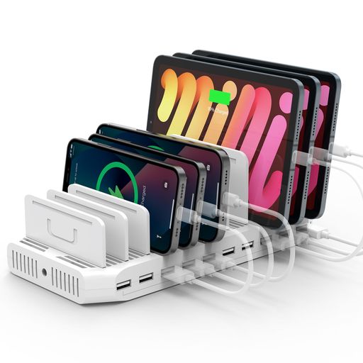 楽天市場】USB充電ステーション 8ポート 65W 【4*PD&4*USB A】卓上充電