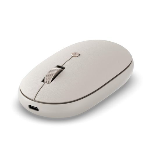 SATECHIOntheGoTMBluetoothワイヤレスマウス、80時間の長時間使用簡単USB-C充電式、マルチペアリング最大3台接続、コンパクト&エルゴノミックデザイン?ノートパソコン、タブレット用?ベージュ