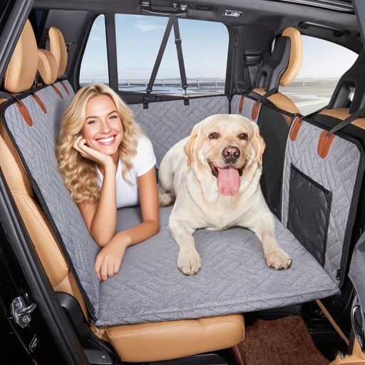 SONGSONG【2025築き上げる計\u0026居敷き固くなる】愛玩動物用運転居敷き全車種汎用犬車居敷きうしろ側居敷き耐摩/上滑り打ち切り/雨合羽/汚れた状態押しとどめる4道のり取りひろげる大電気容量納める隠し付き添い人可視性メッシュ窓全車種全種犬用猫用車…