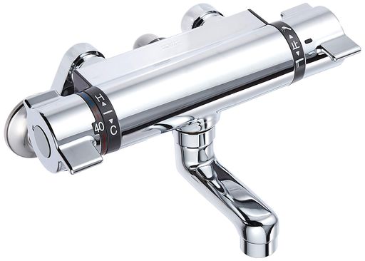 楽天市場】KVKサーモスタット式シャワー混合水栓寒冷地用KF800WT
